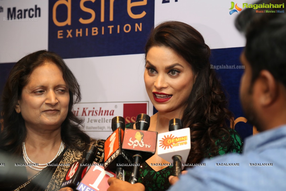 Bigg Boss Fame Marina Kuwar inaugurates D'sire Exhibition 2017 at Taj Krishna