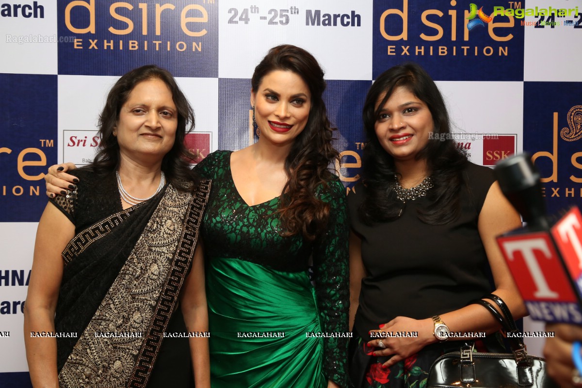 Bigg Boss Fame Marina Kuwar inaugurates D'sire Exhibition 2017 at Taj Krishna