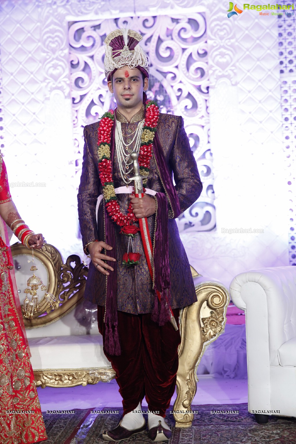 Grand Wedding Ceremony of Disha with Shubham at King's Palace, Hyderabad