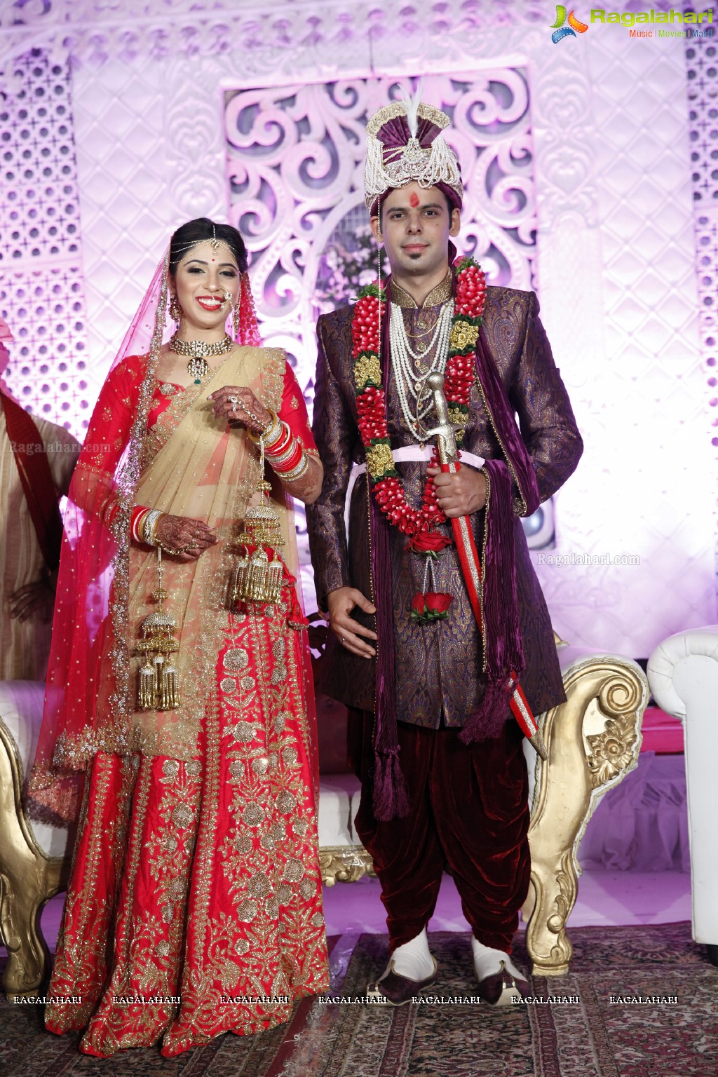 Grand Wedding Ceremony of Disha with Shubham at King's Palace, Hyderabad