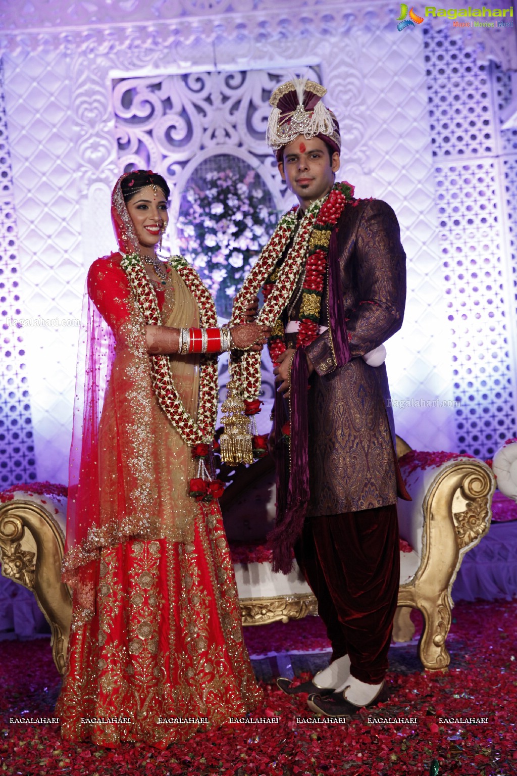 Grand Wedding Ceremony of Disha with Shubham at King's Palace, Hyderabad