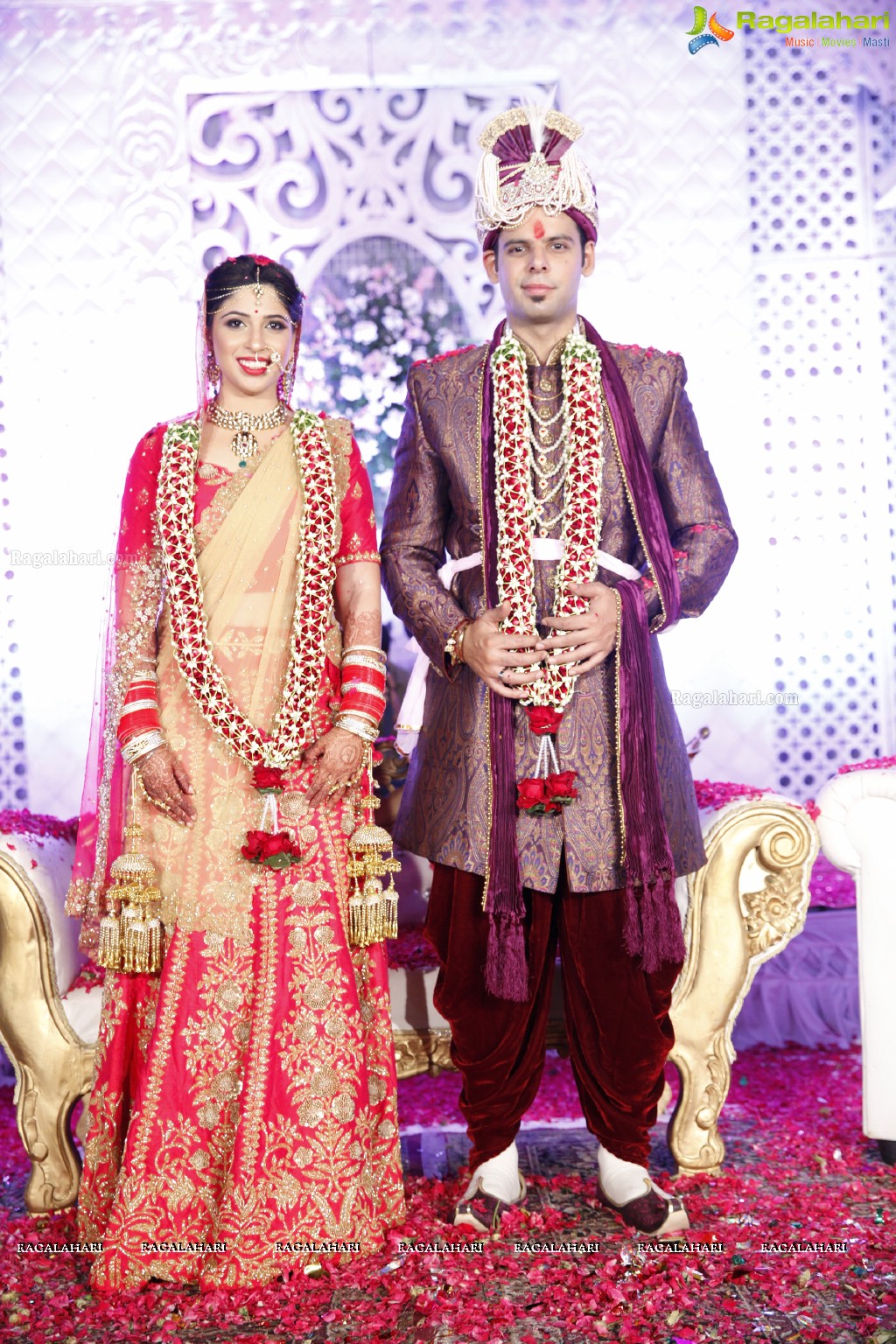 Grand Wedding Ceremony of Disha with Shubham at King's Palace, Hyderabad