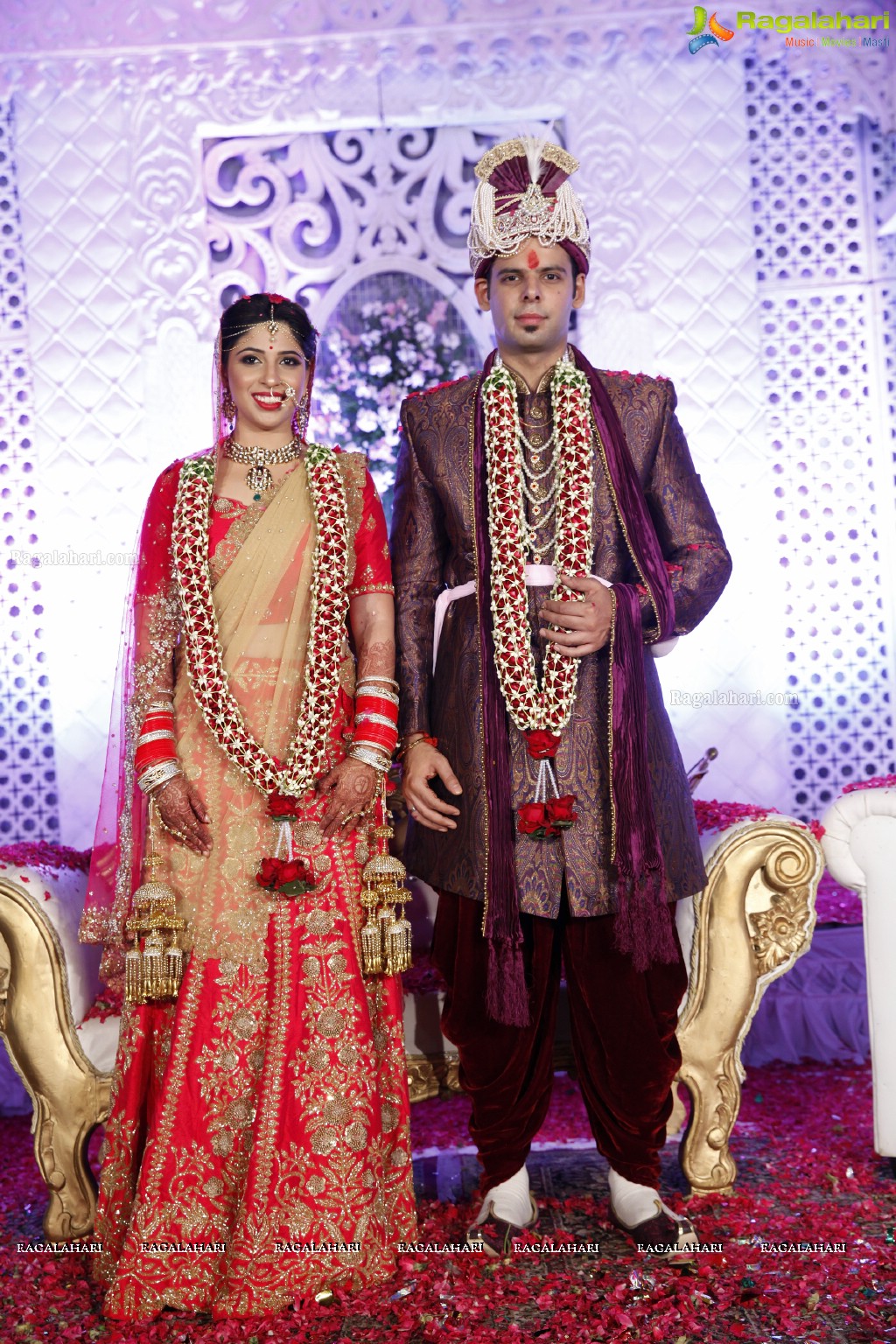 Grand Wedding Ceremony of Disha with Shubham at King's Palace, Hyderabad