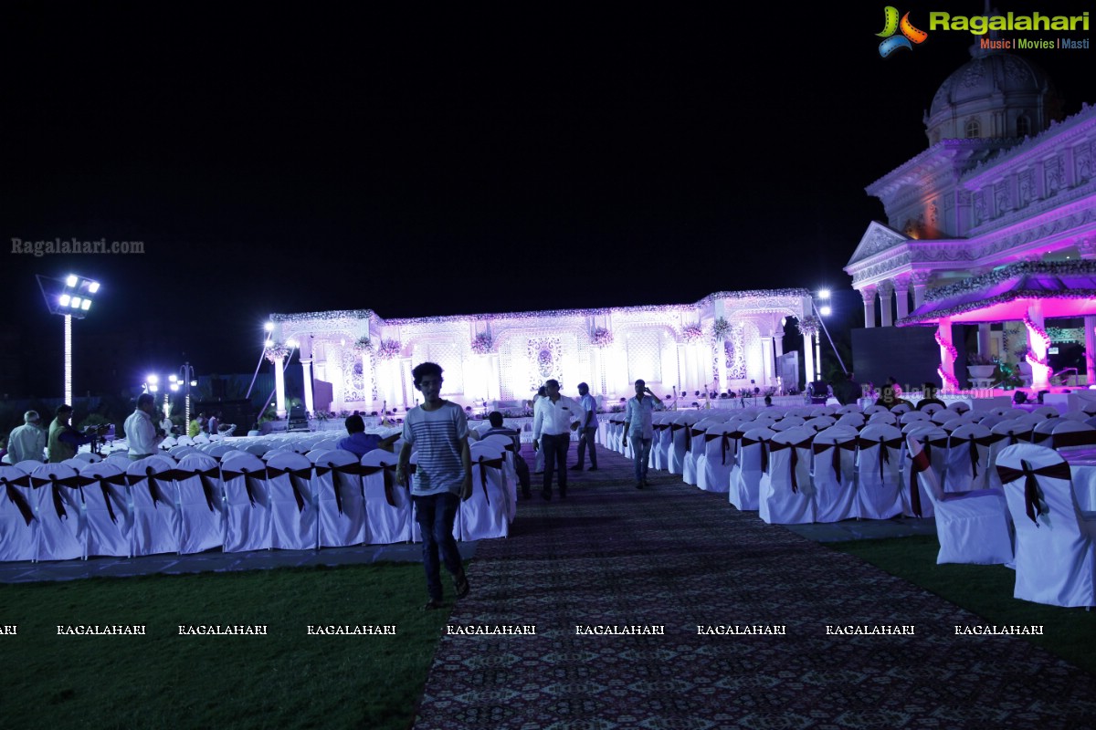 Grand Wedding Ceremony of Disha with Shubham at King's Palace, Hyderabad