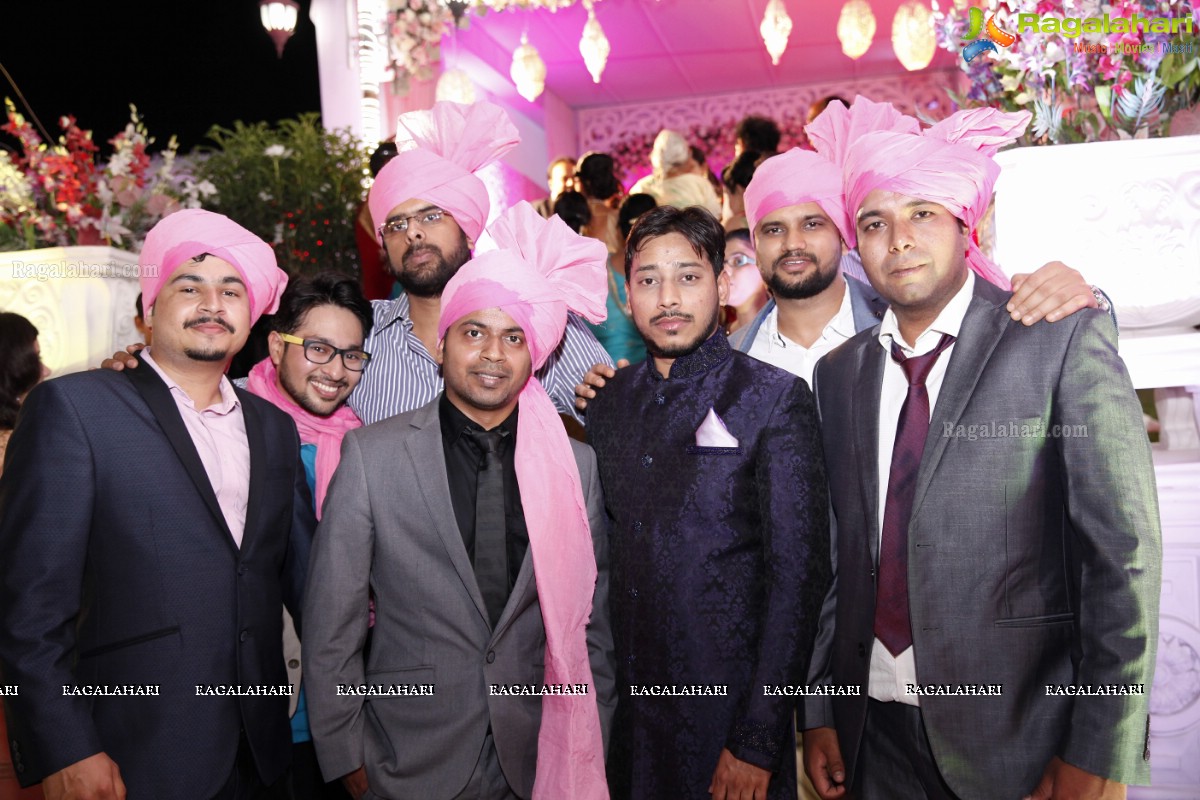 Grand Wedding Ceremony of Disha with Shubham at King's Palace, Hyderabad