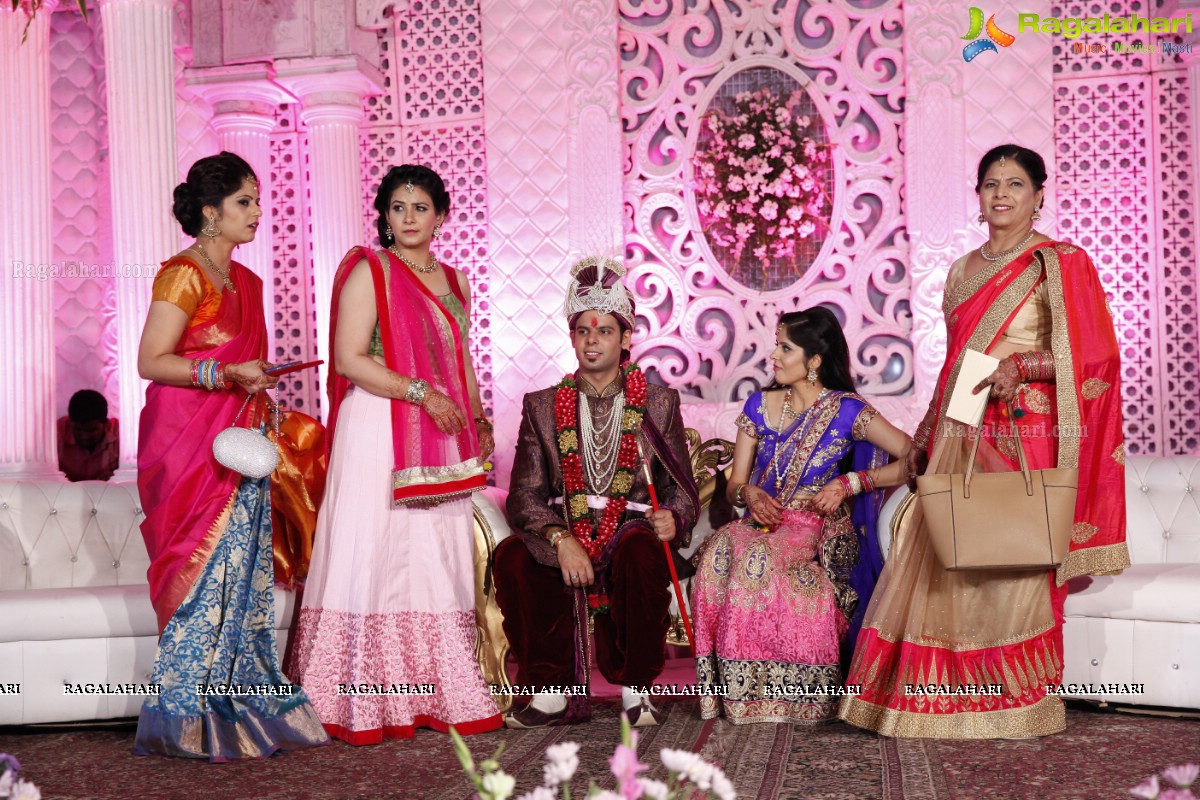 Grand Wedding Ceremony of Disha with Shubham at King's Palace, Hyderabad