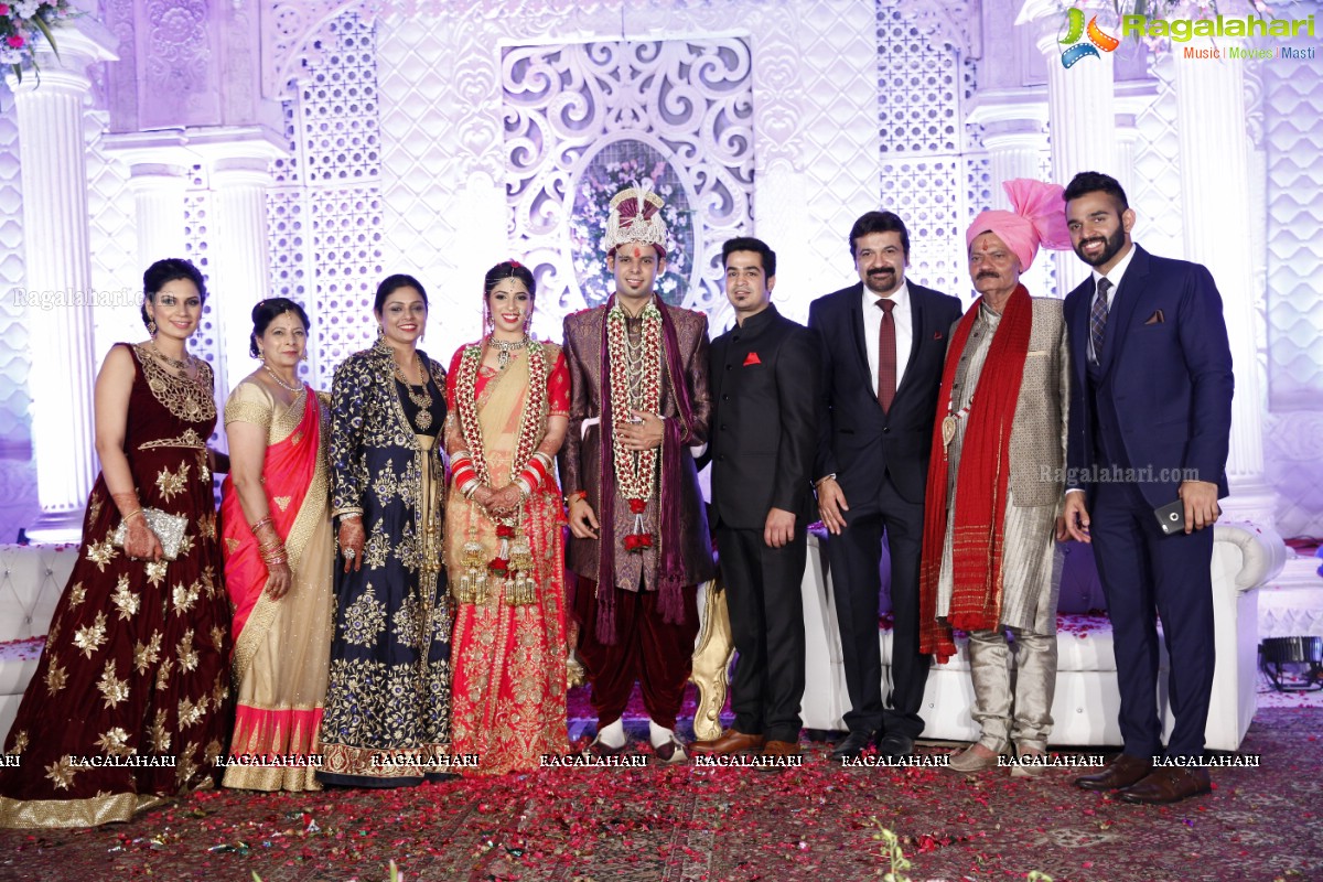 Grand Wedding Ceremony of Disha with Shubham at King's Palace, Hyderabad