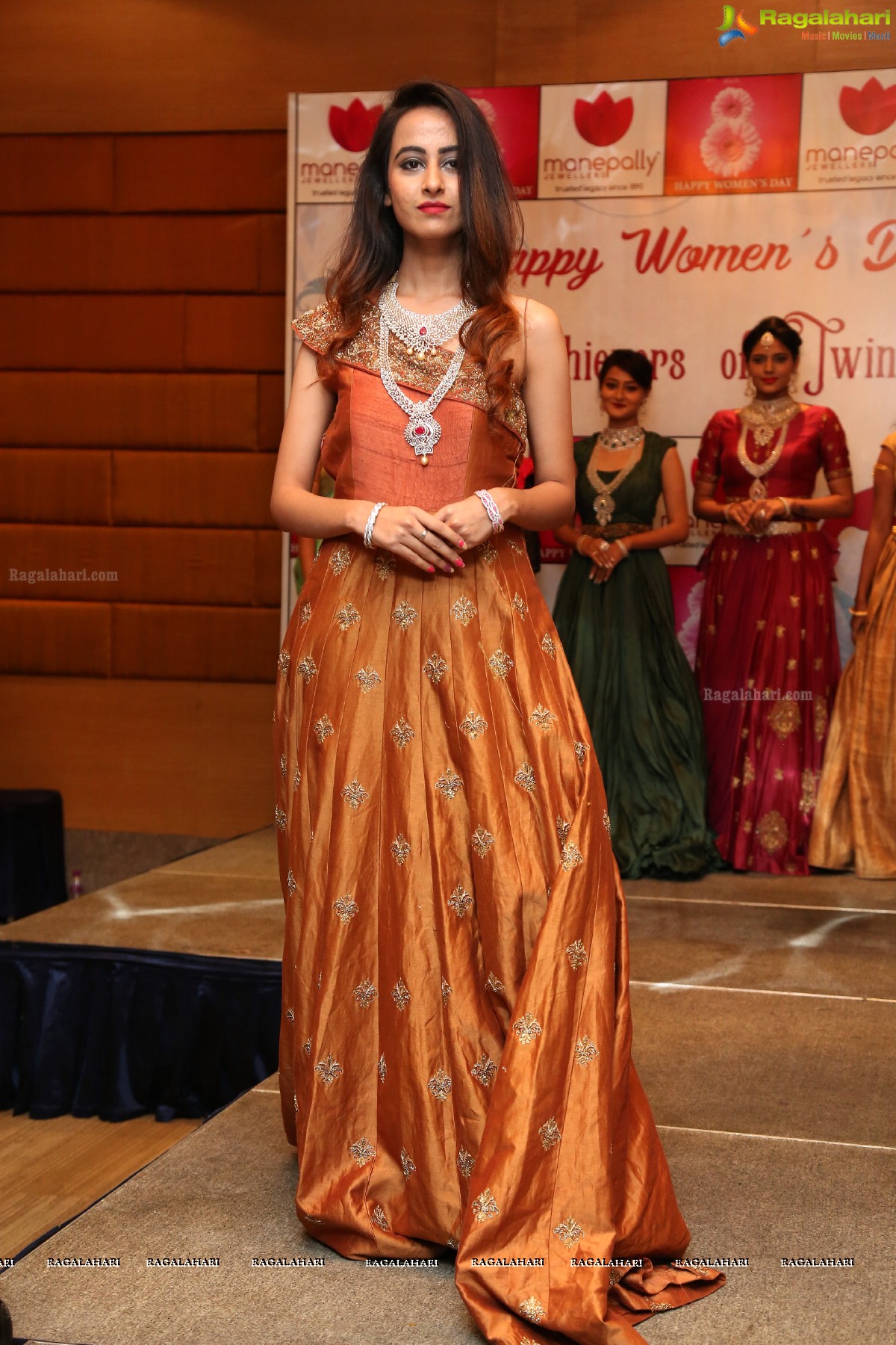 Manepally Jewellers Felicitation of Women Achievers of Twin Cities on International Women's Day at Marigold