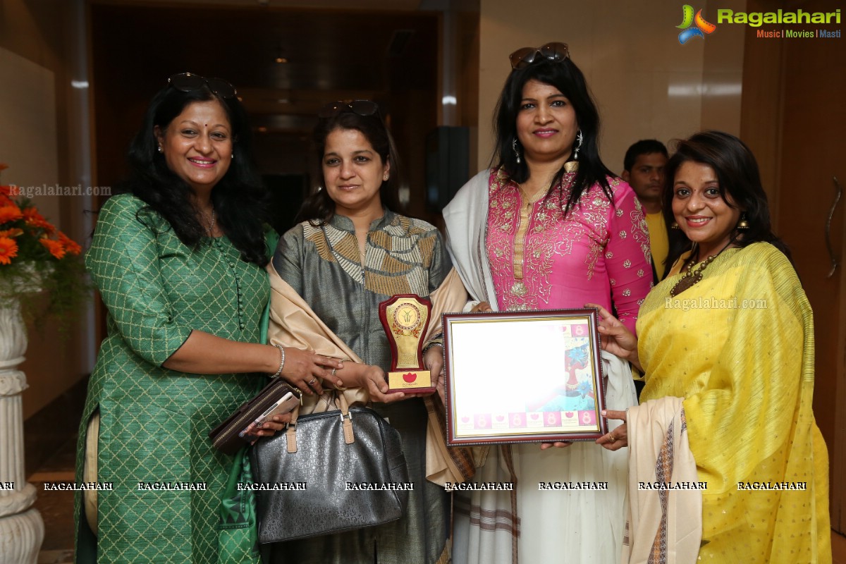 Manepally Jewellers Felicitation of Women Achievers of Twin Cities on International Women's Day at Marigold