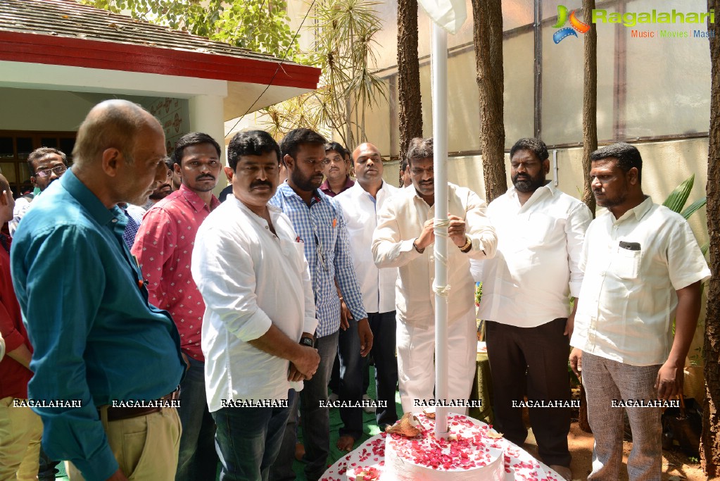 Jana Sena Party Flag Hoisting at Jana Sena Office, Hyderabad