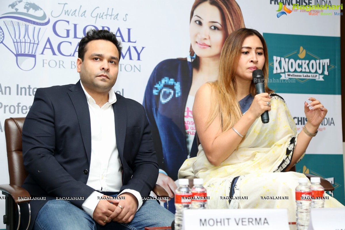 Jwala Gutta's Global Academy for Badminton Launch at Hotel Novotel, Hyderabad