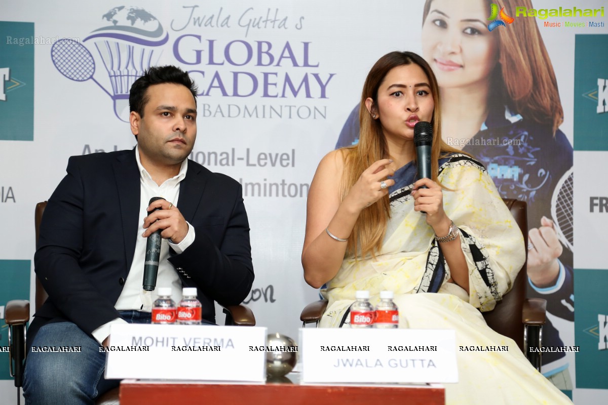 Jwala Gutta's Global Academy for Badminton Launch at Hotel Novotel, Hyderabad