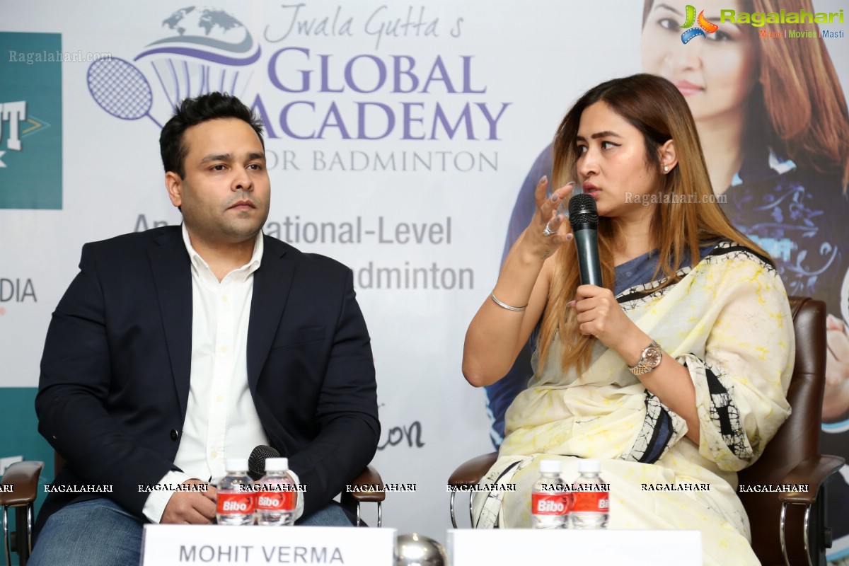 Jwala Gutta's Global Academy for Badminton Launch at Hotel Novotel, Hyderabad