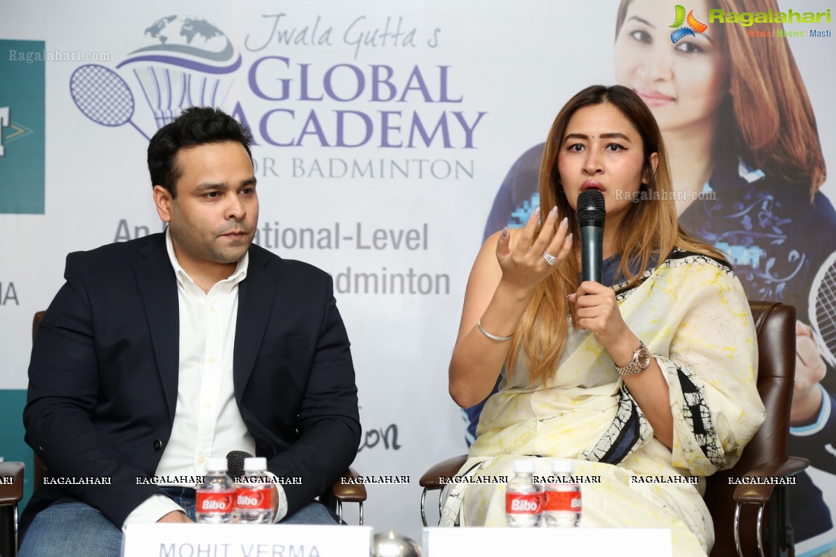 Jwala Gutta's Global Academy for Badminton Launch at Hotel Novotel, Hyderabad