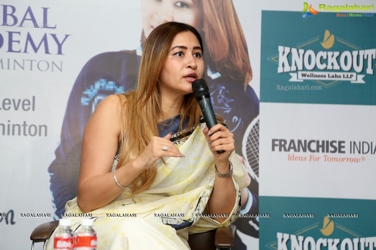 Jwala Gutta's Global Academy for Badminton Launch at Hotel Novotel, Hyderabad