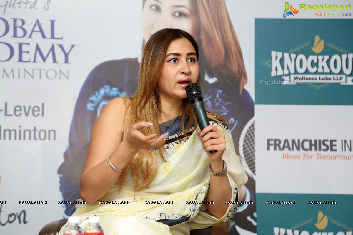 Jwala Gutta's Global Academy for Badminton Launch at Hotel Novotel, Hyderabad