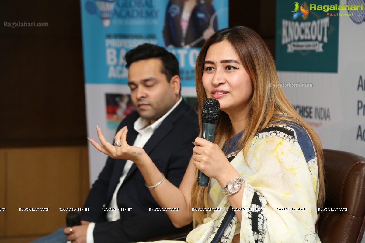 Jwala Gutta's Global Academy for Badminton Launch at Hotel Novotel, Hyderabad