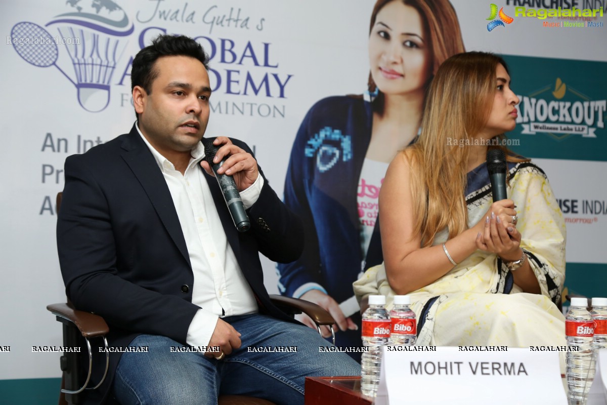 Jwala Gutta's Global Academy for Badminton Launch at Hotel Novotel, Hyderabad