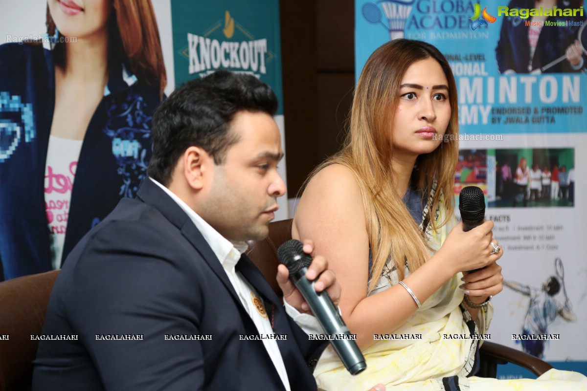 Jwala Gutta's Global Academy for Badminton Launch at Hotel Novotel, Hyderabad