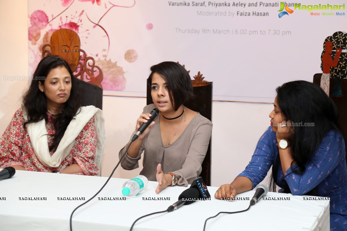 Women's Practice in Today's Art Fraternity - An Interactive Discussion with Artist Varunika Saraf, Priyanka Aeley adn Pranati Khanna at Kalakriti Art 