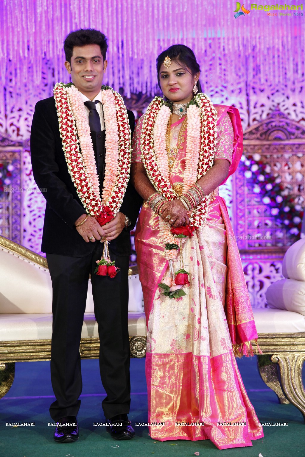 Grand Wedding Reception of Rahul with Deepika at Jalavihar, Hyderabad
