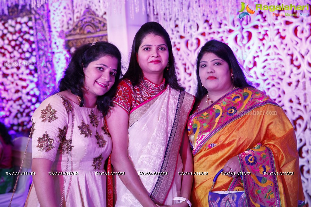 Grand Wedding Reception of Rahul with Deepika at Jalavihar, Hyderabad