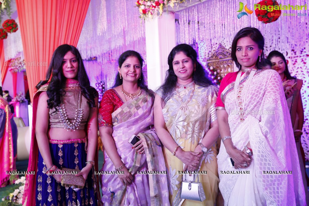 Grand Wedding Reception of Rahul with Deepika at Jalavihar, Hyderabad