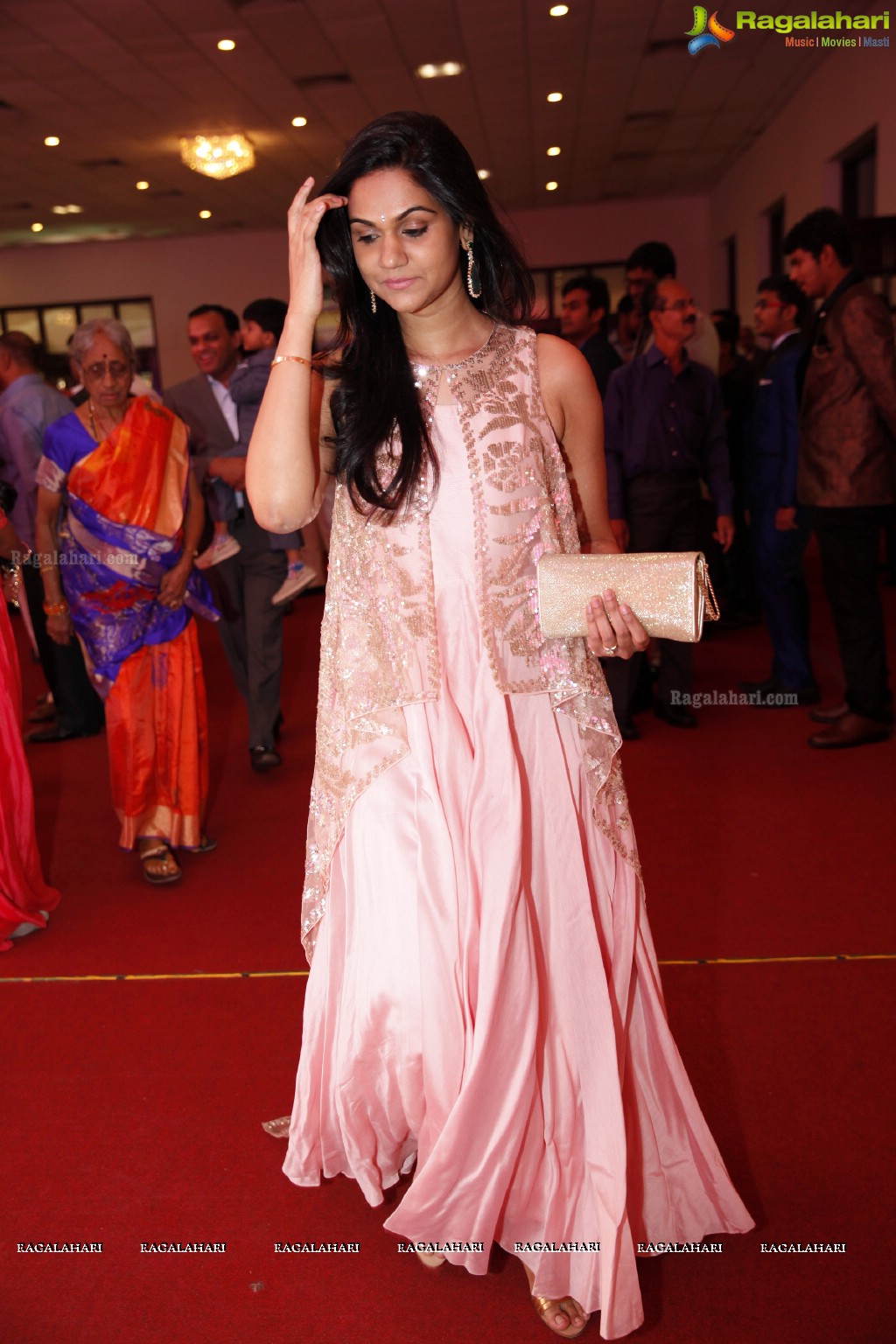 Grand Wedding Reception of Rahul with Deepika at Jalavihar, Hyderabad