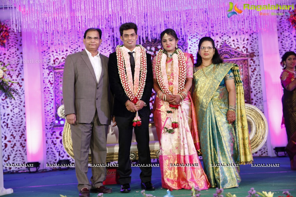 Grand Wedding Reception of Rahul with Deepika at Jalavihar, Hyderabad