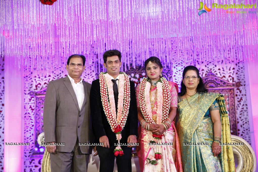 Grand Wedding Reception of Rahul with Deepika at Jalavihar, Hyderabad