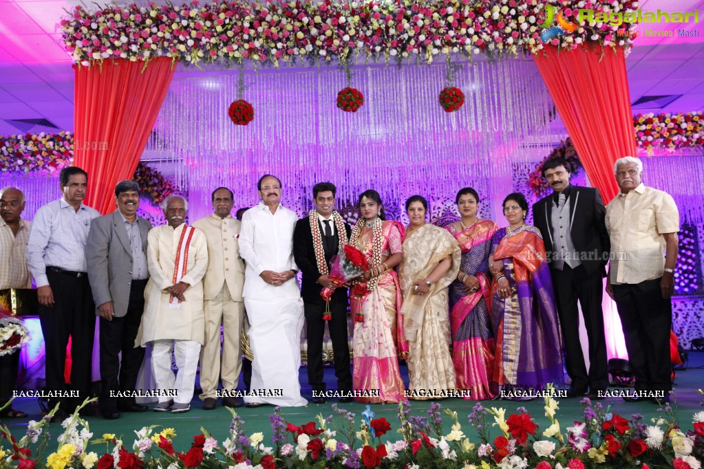 Grand Wedding Reception of Rahul with Deepika at Jalavihar, Hyderabad