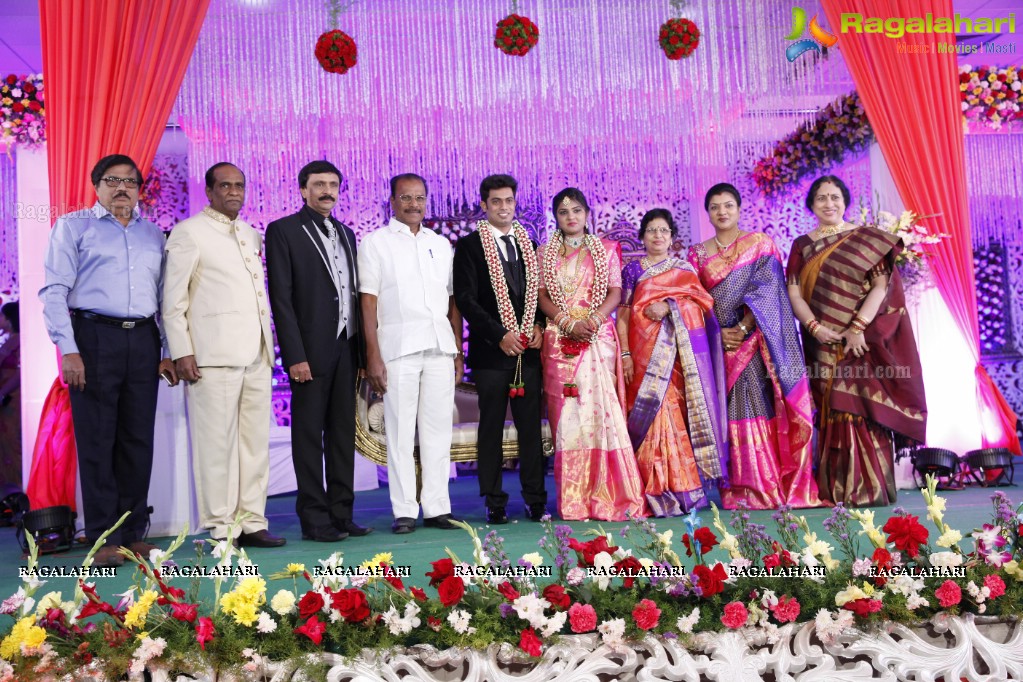 Grand Wedding Reception of Rahul with Deepika at Jalavihar, Hyderabad