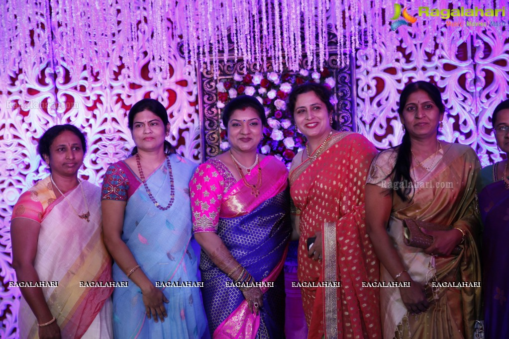 Grand Wedding Reception of Rahul with Deepika at Jalavihar, Hyderabad