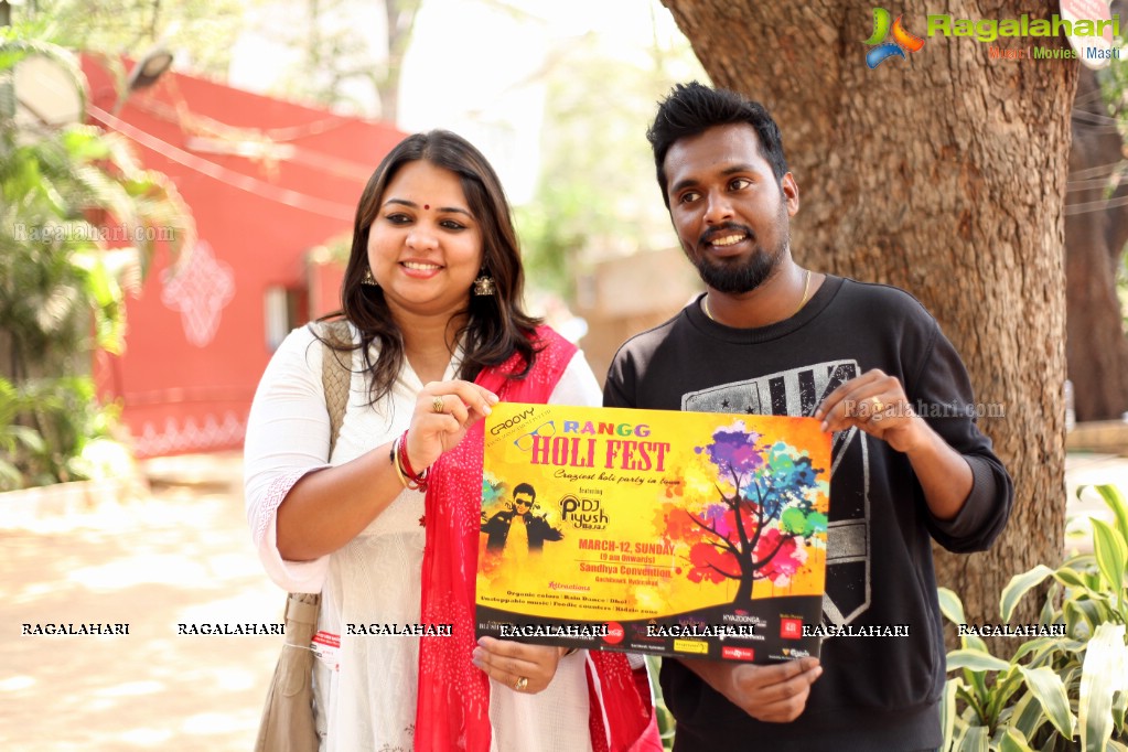 Rangg Holi Fest Poster 2017 Launch, Hyderabad