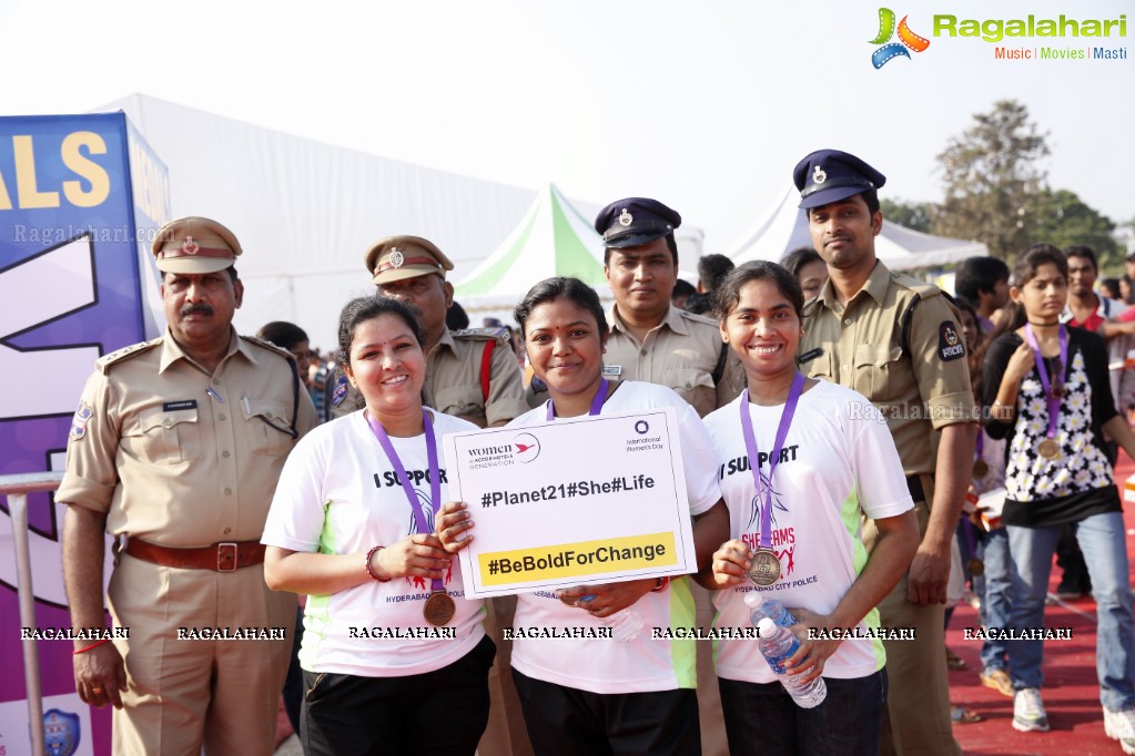 Women's Day Celebrations by SHE Team at People's Plaza, Necklace Road, Hyderabad