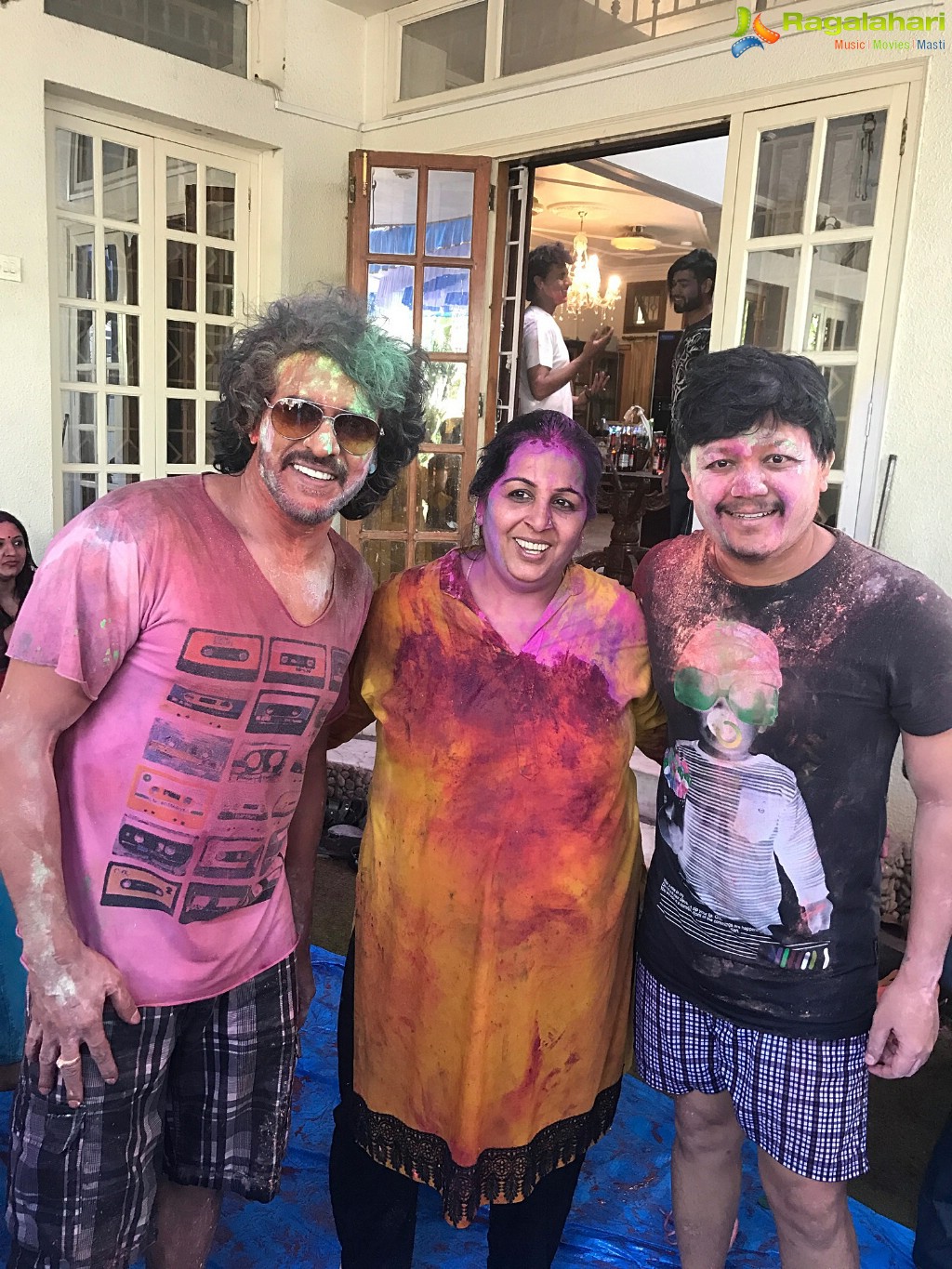 Holi Bash at Upendra-Priyanka House, Bangalore