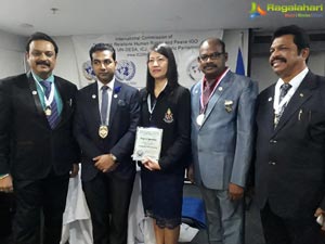 Naresh Receiving Award