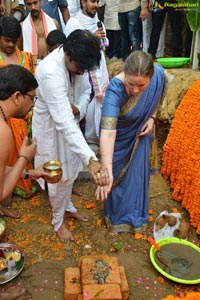 Pawan kalyan Lays Foundation Stone