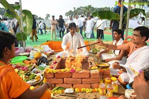 Pawan kalyan Lays Foundation Stone