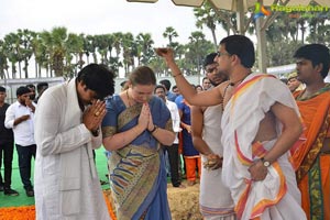 Pawan kalyan Lays Foundation Stone