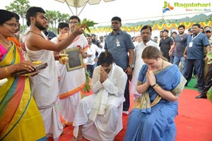 Pawan kalyan Lays Foundation Stone