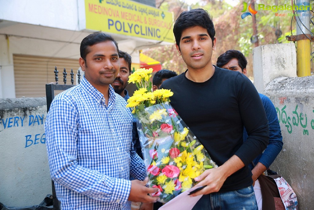 Allu Sirish at Banjara Hills Goverment High School