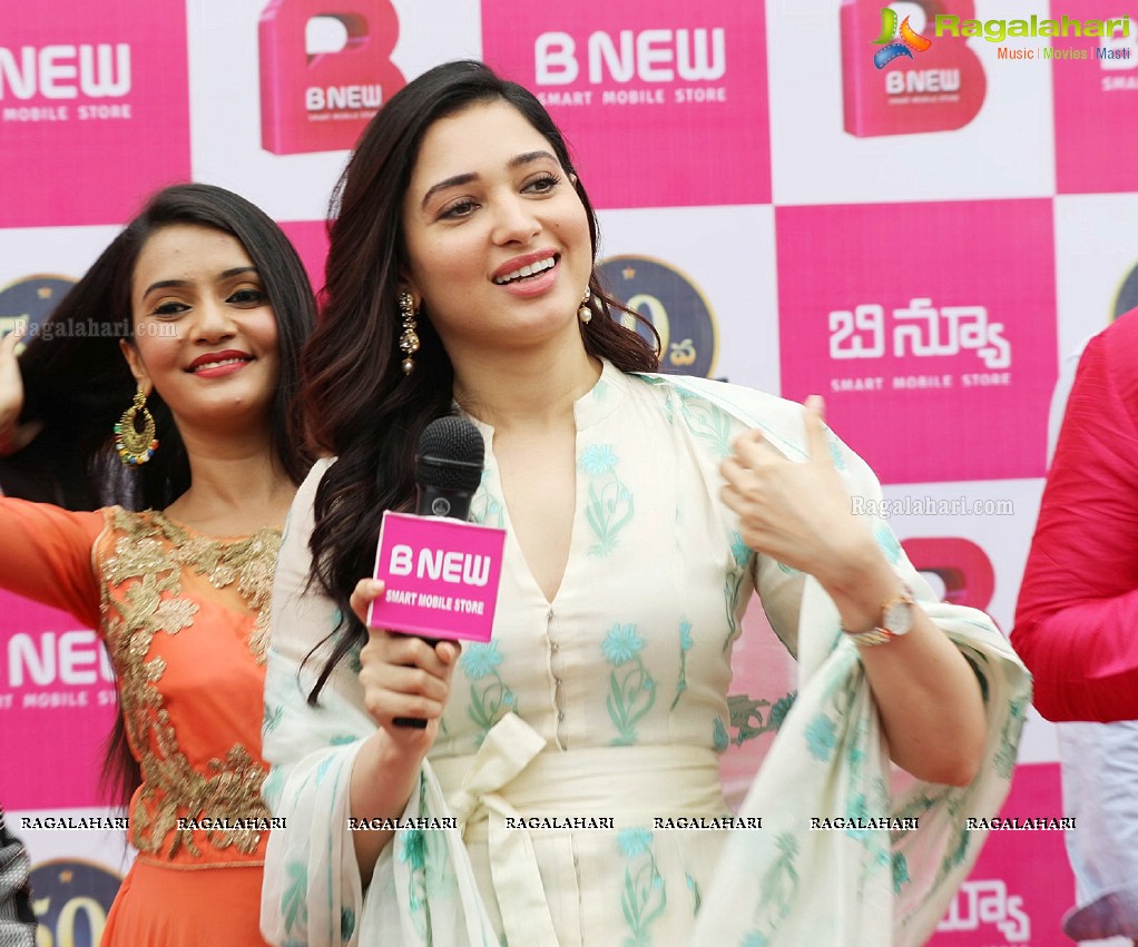 Tamannaah launches B New 50th Mobile Store at Vijayanagaram