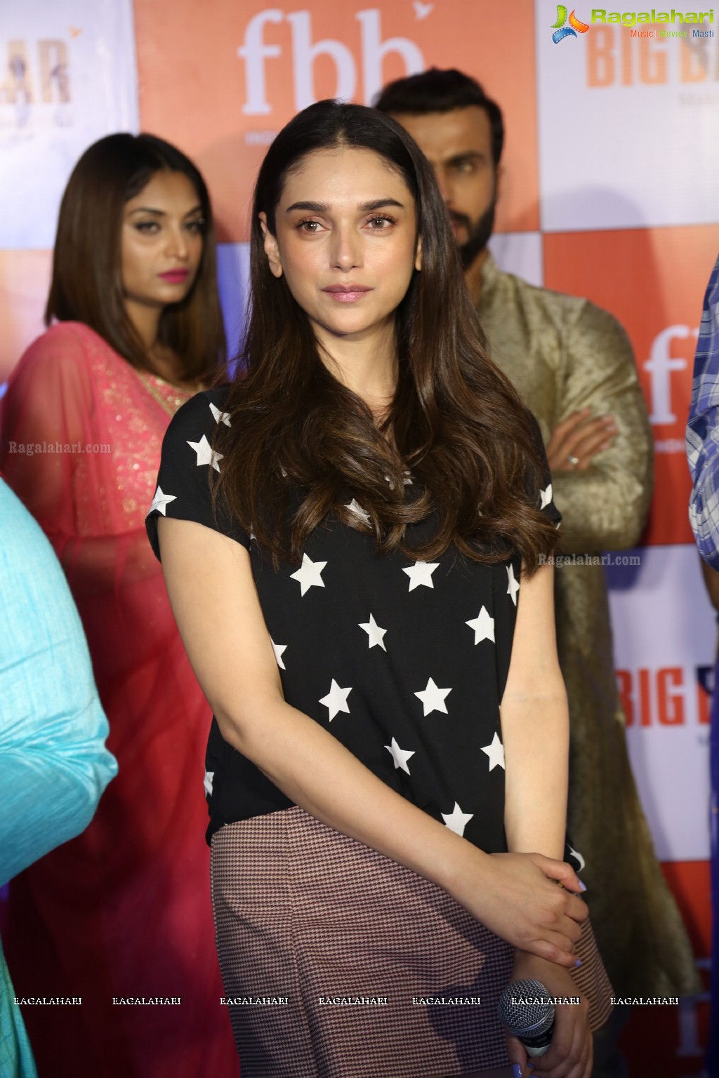 Aditi Rao Hydari unveils fbb’s Ugadi collection at Big Bazaar Ameerpet, Hyderabad