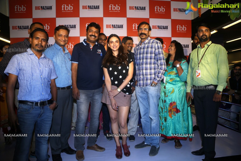 Aditi Rao Hydari unveils fbb’s Ugadi collection at Big Bazaar Ameerpet, Hyderabad