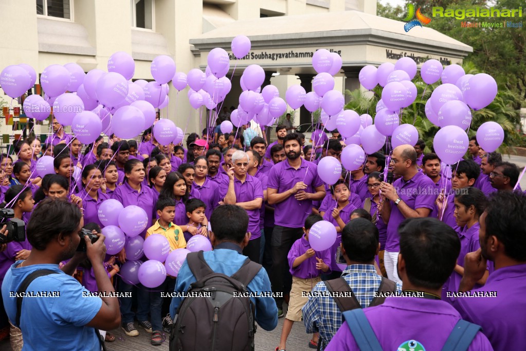 Actor Sumanth Flags Off The Glaucoma Awareness Walk Organised By LV Prasad Eye Institute, Banjara Hills