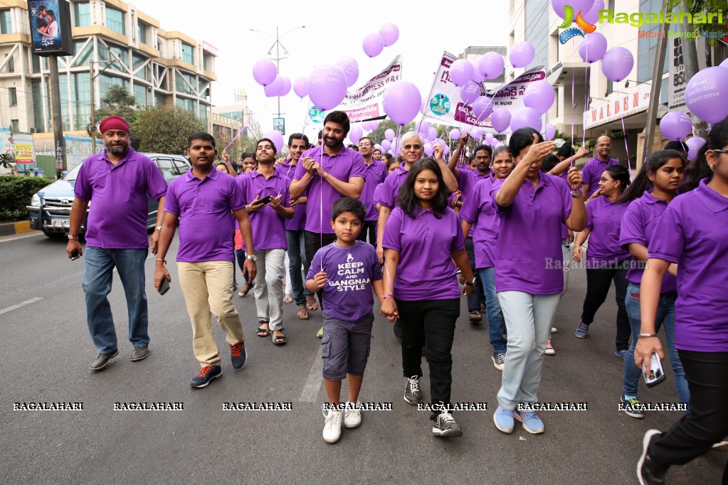 Actor Sumanth Flags Off The Glaucoma Awareness Walk Organised By LV Prasad Eye Institute, Banjara Hills