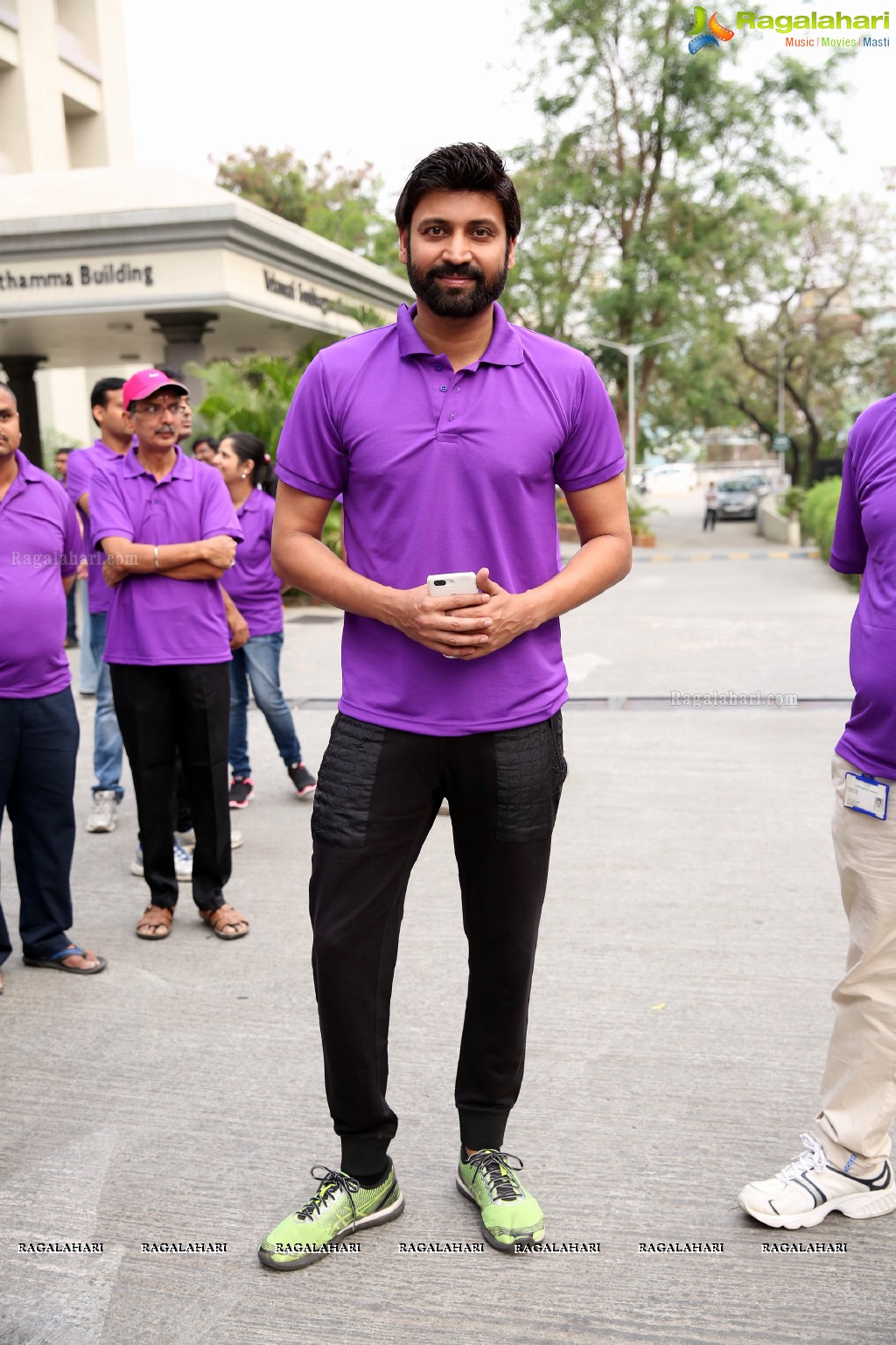 Actor Sumanth Flags Off The Glaucoma Awareness Walk Organised By LV Prasad Eye Institute, Banjara Hills