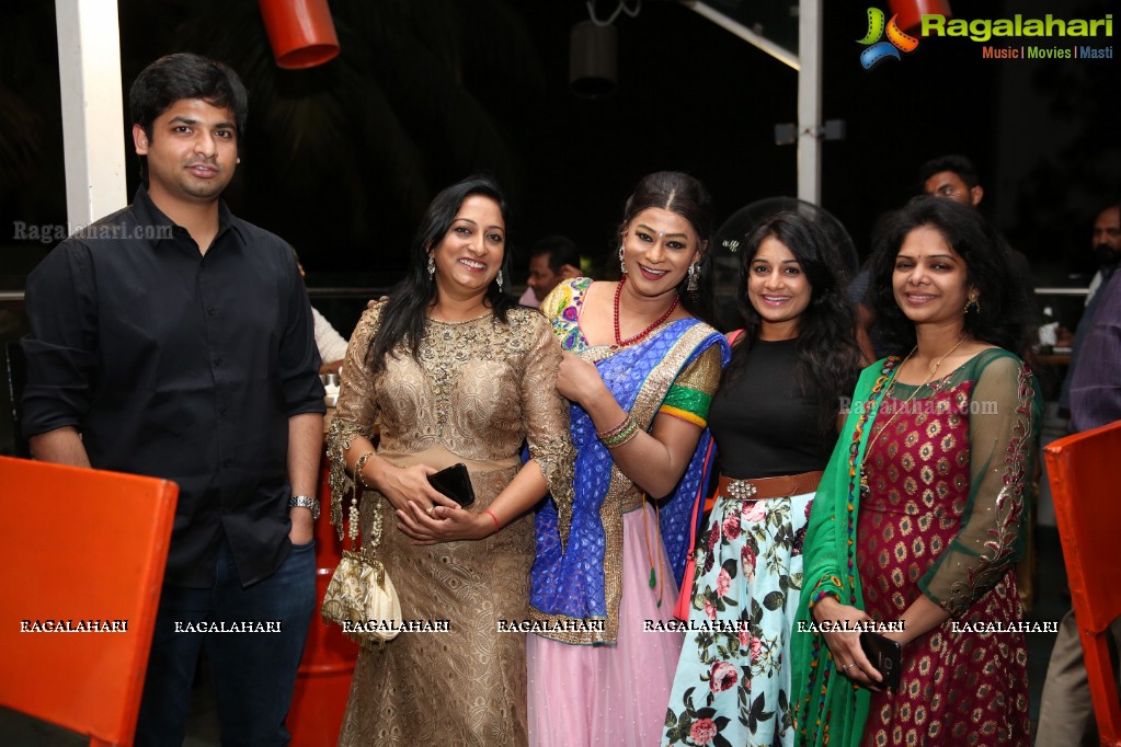 Telugu TV Artist Latha Chowdary Birthday Bash at Filmy Junction