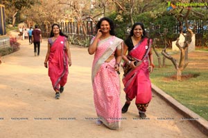 Milind Soman Saree Run